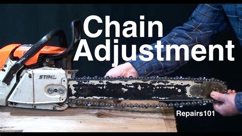 Chainsaw Chain Tension Adjustment Youtube