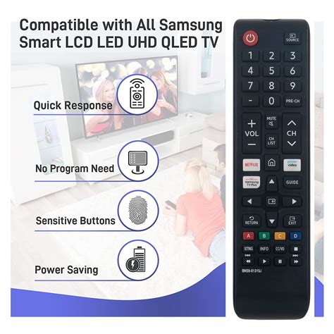 BN59-01315J Replacement Universal Remote Compatible with Samsung TV ...