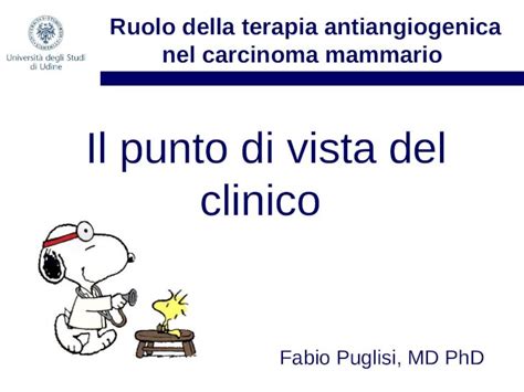 PPT Ruolo Della Terapia Antiangiogenica Nel Carcinoma Mammario