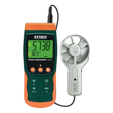 Sdl300 — Termo Anemometro Con Veleta Metalica Y Registrador