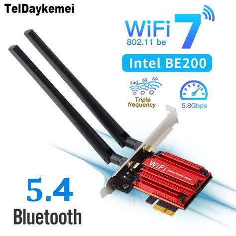 8774Mbps WiFi 7 Intel BE200 Pcie Wireless Wifi Adapter Bluetooth 5 4