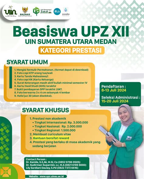 BEASISWA UPZ XII UIN SUMATERA UTARA MEDAN UPZ