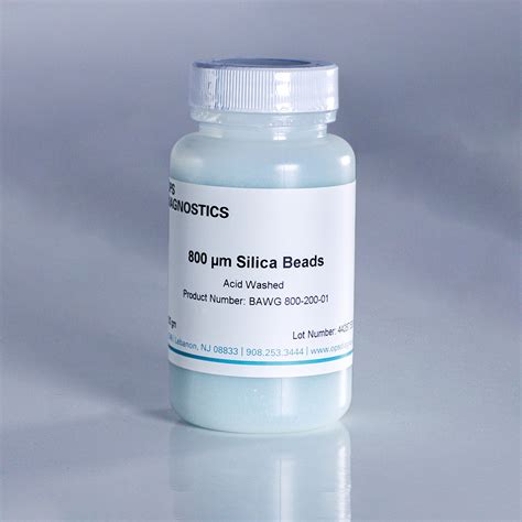 800 Micron Acid Washed Silica Beads