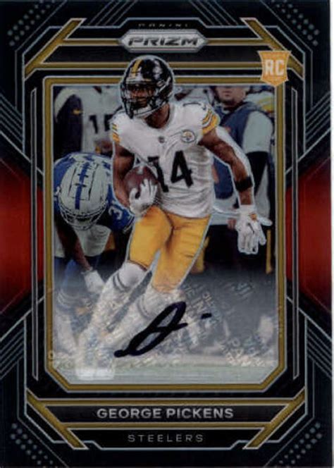 George Pickens 2022 Chronicles Prizm Black Signatures Red PB 20