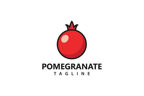 Vector Logo Pomegranate Graphic By Risaputra253 · Creative Fabrica