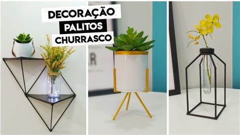 IDEIAS INCRÍVEIS PALITOS DE CHURRASCO FAÇA VOCÊ MESMO