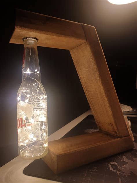 Diy Bottle Lamp Project R Woodworking