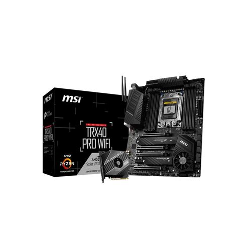 MSI TRX40 PRO WIFI AMD TRX40 Chipset Socket STRX4 ATX Desktop