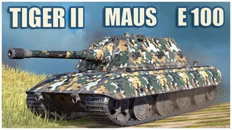 Tiger Ii Maus E Wot Blitz Gameplay Youtube