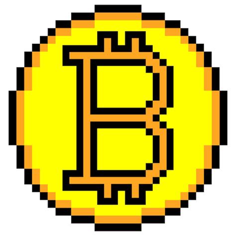 Premium Vector Bitcoin Icon Pixel Art Cryptocurrency Vector Illustration