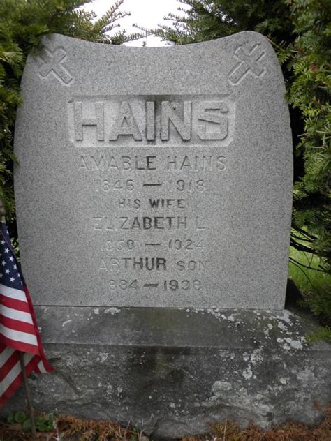 Elizabeth L Hains 1850 1924 Memorial Find A Grave