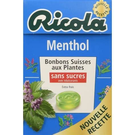 Ricola Bonbons Suisses Aux Plantes Menthol Sans Sucres G Cdiscount