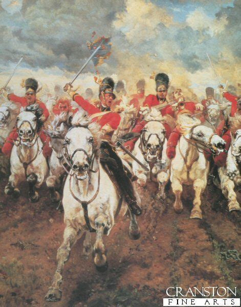 Charge Of The Scots Greys At Waterloo Painting At Paintingvalley