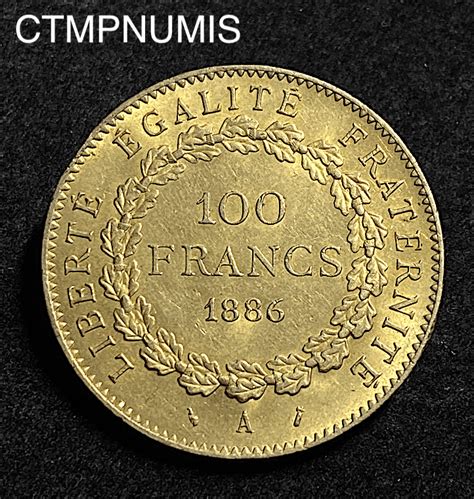 Monnaie Iii Republique Francs Or Genie A Paris Ctmp Numis