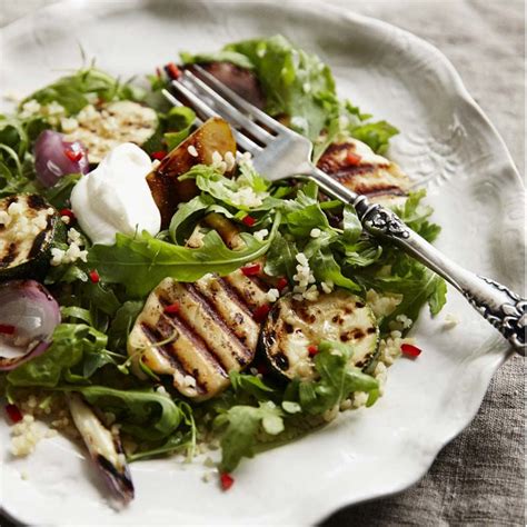 Grillad Halloumi Med P Ronsallad Recept Ww Sverige