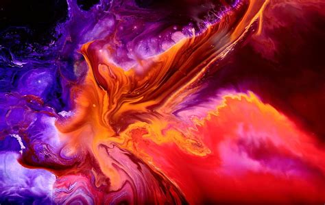 Colorful Fluid Abstract Art Moonstruck By Kredart Painting By Serg