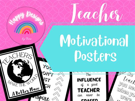 Teacher Motivational Posters, Teacher Lounge Decor, PDF Download - Etsy