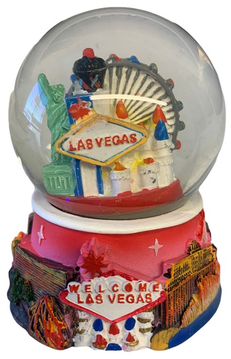 Pink Snowglobe-Waterball -Las Vegas-Souvenir