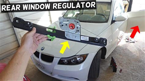 How To Remove And Replace Rear Window Regulator On Bmw E90 E91 Youtube