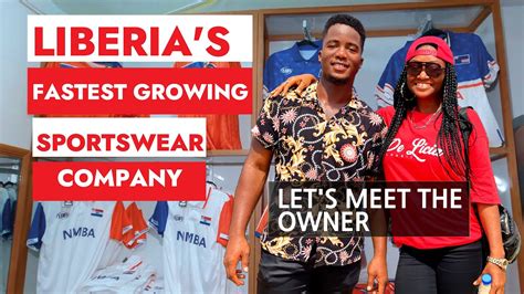 Liberia Owner Of Fastest Growing Sportswear Company Gives Us Exclusives Liberian Youtuber