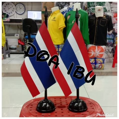 Jual Best Seller Tiang Kayu Meja Bendera Thailand Ready Stock Shopee