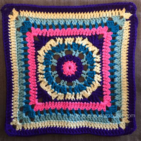 2019 Block A Week Week 20 Free Mandala Crochet Patterns Couch