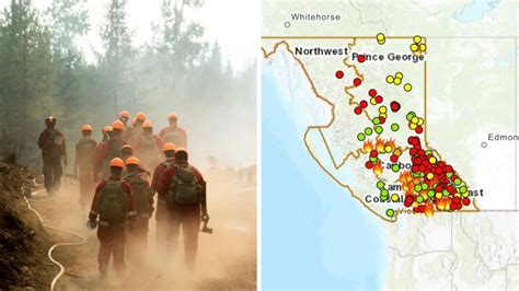 There Are 260 Wildfires Raging Around BC & This Map Will Show You ...