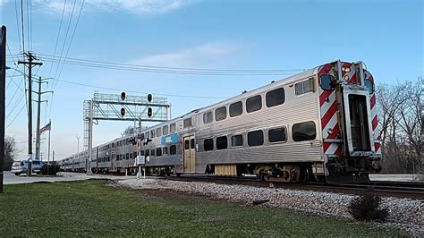 Metra Cab Car East With Mp At Elgin Illinois On March