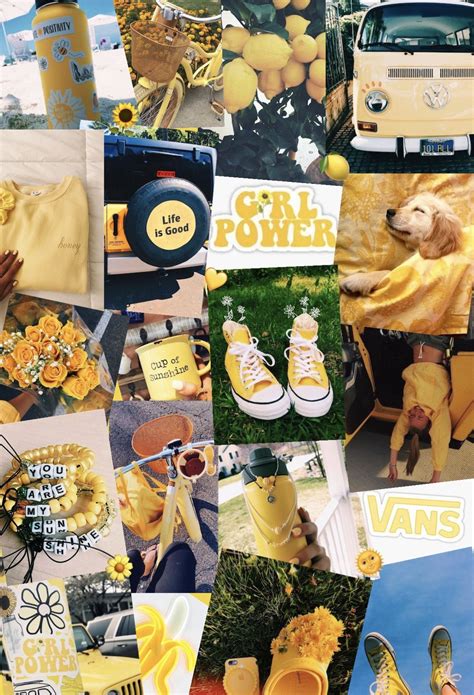 This Is My First Mood Board Yellow Is My Favorite Color And I Find It So Relaxing And Im Just