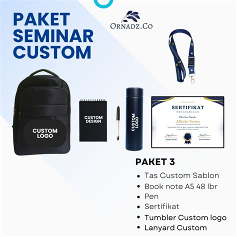 Jual Paket Seminar Kit Murah Event Promosi Souvenir Diklat Ornadz