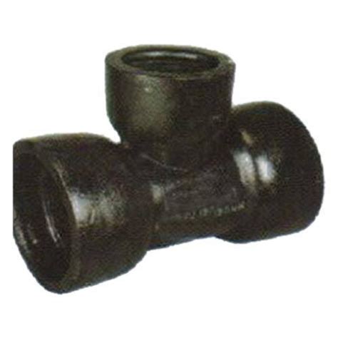 Black Ductile Iron Socket Tee Reducing Di As Tee For Pipe Fittings