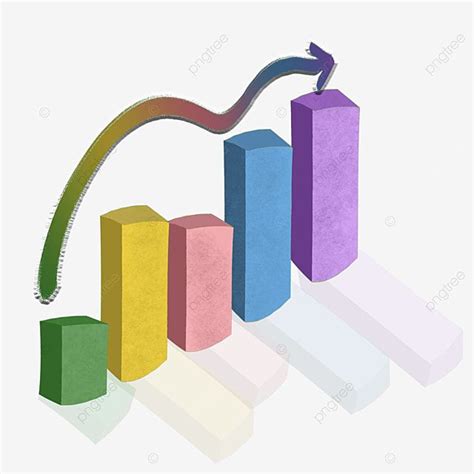 3D Statistics Chart Clipart