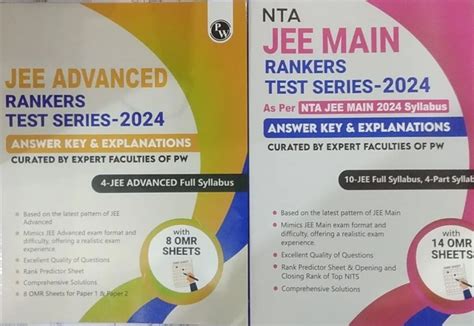 Nta Jee Main Jee Advanced Rankers Test Series With Omr Sheets