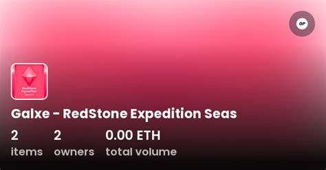 Galxe Redstone Expedition Seas Collection Opensea