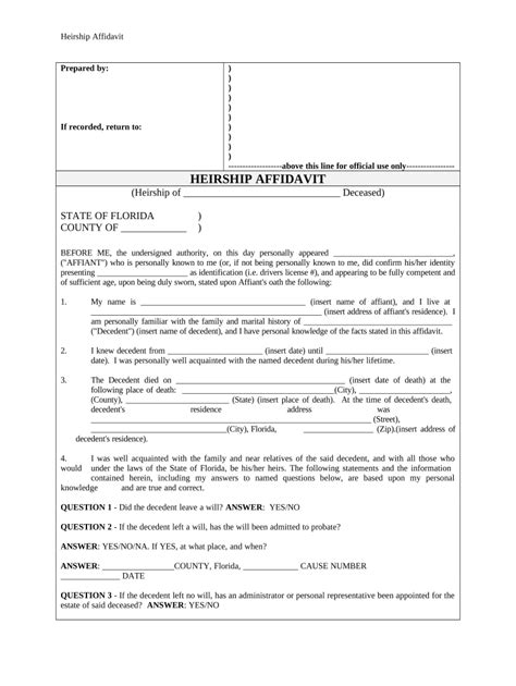 Affidavit Of Correction Title Florida Fill Out And Sign Online Dochub