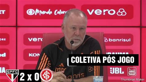 Coletiva Mano Menezes S O Paulo X Internacional Brasileir O