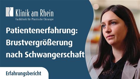 Brustvergrößerung nach Schwangerschaft Erfahrungsbericht Klinik am