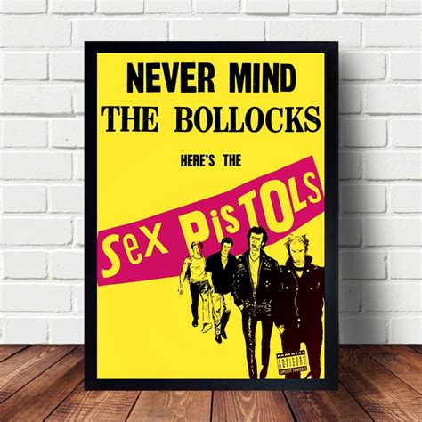 Quadro Decorativo Banda Sex Pistols A4 Elo7 Produtos Especiais