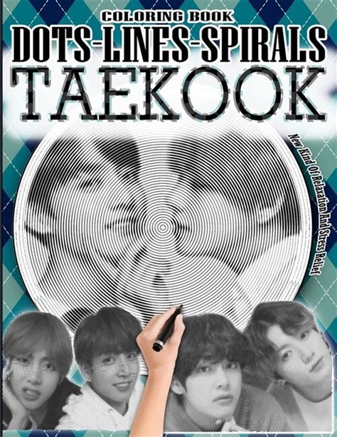 알라딘 Taekook Dots Lines Spirals Coloring Book Jungkook Taehyug