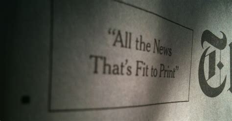 New York Times Public Editor Enough Of ‘all The News Time For Whats