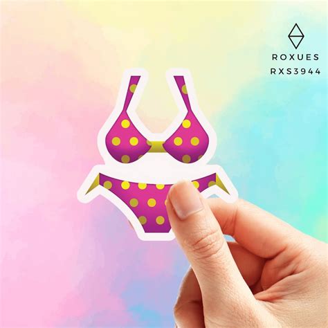 Bikini Emoji Sticker Emoji Faces Cool Stickers Whatsapp Etsy