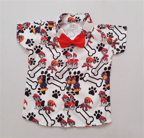 Camisa Infantil Tem Tica Patrulha Canina Microfibra Elo