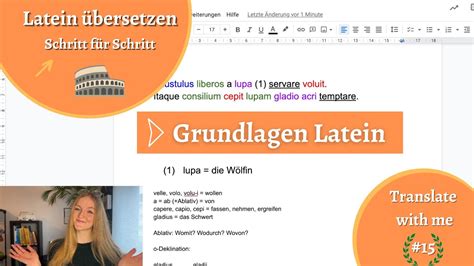 GRUNDLAGEN LATEIN Schritt für Schritt Übersetzung für das 1 Lernjahr