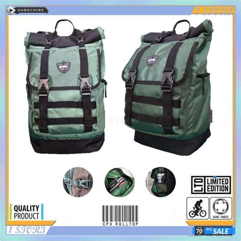 Jual Tas Laptop Ransel Punggung Daypack Rolltop Army Style Cordura Nil