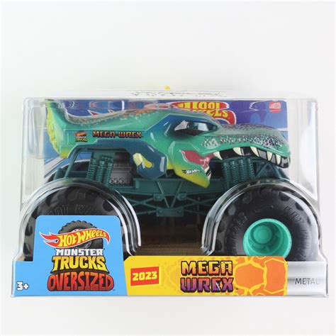 Hot Wheels Monster Trucks Oversized Mega Wrex Green 1 24 Scale 2023