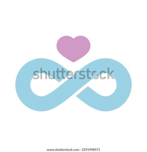 Infinity Sign Heart Symbol Eternal Love Stock Vector Royalty Free