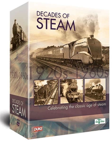 Decades Of Steam 5 Dvd Box Set Duke Video