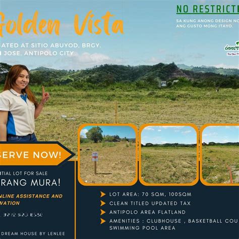 100 Sqm Residential Lot For Sale In Antipolo Rizal Lot July 2024