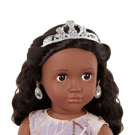 Buy Our Generation Doll With Tiara Ambreal 18inch Black Hair Our