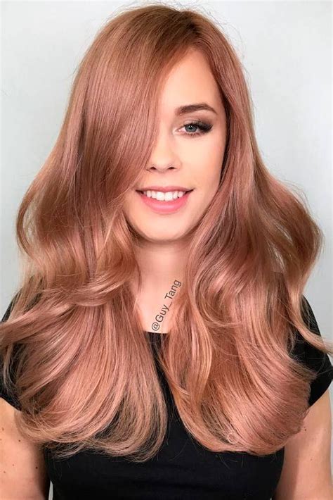 Top Tips To Experiment With A Rose Gold Hair Color Gold Hair Colors